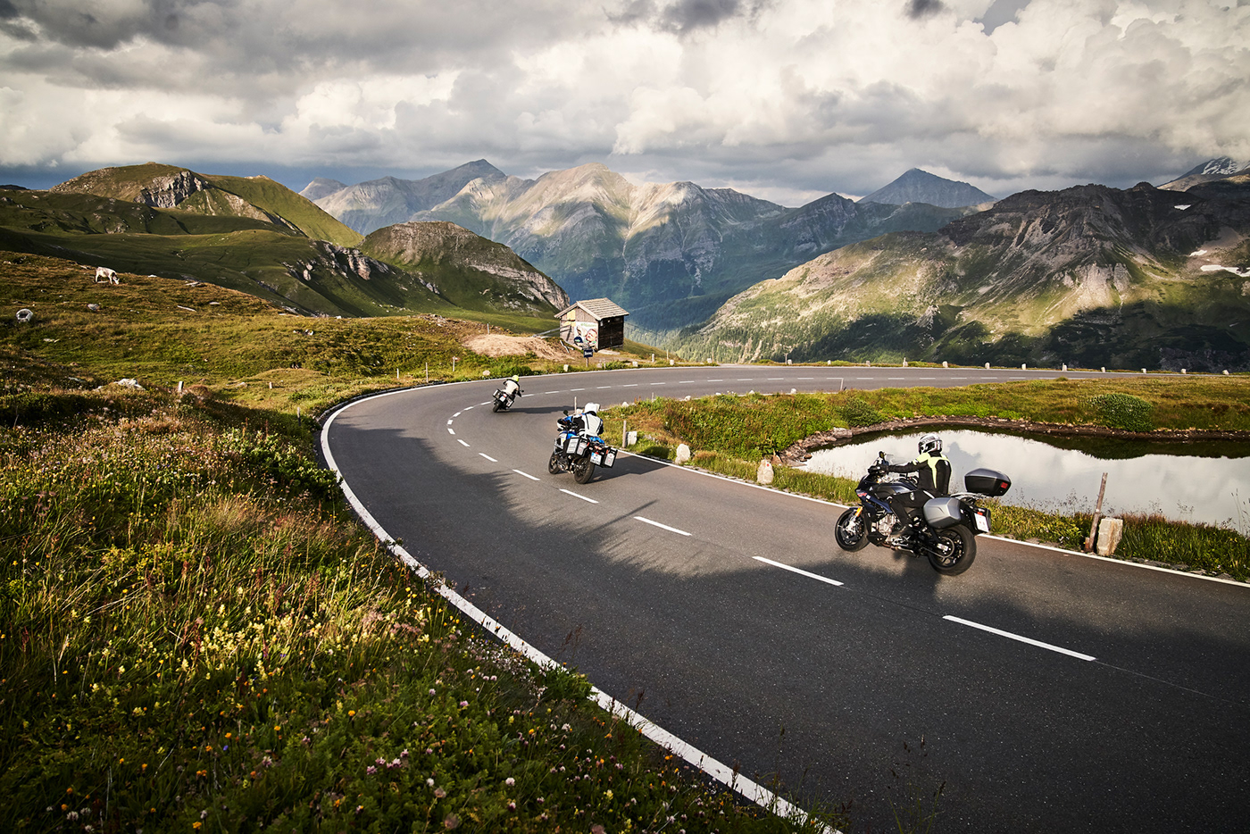 adac Travel motorcycle Bike ride grossglockner austria alps mountains roads