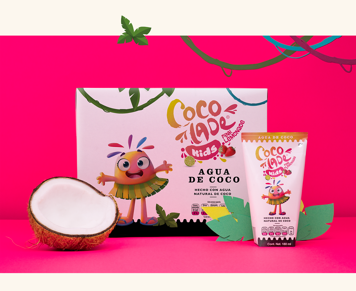 branding  Packaging kids Fruit juice Character Fun colorful beverage empaque