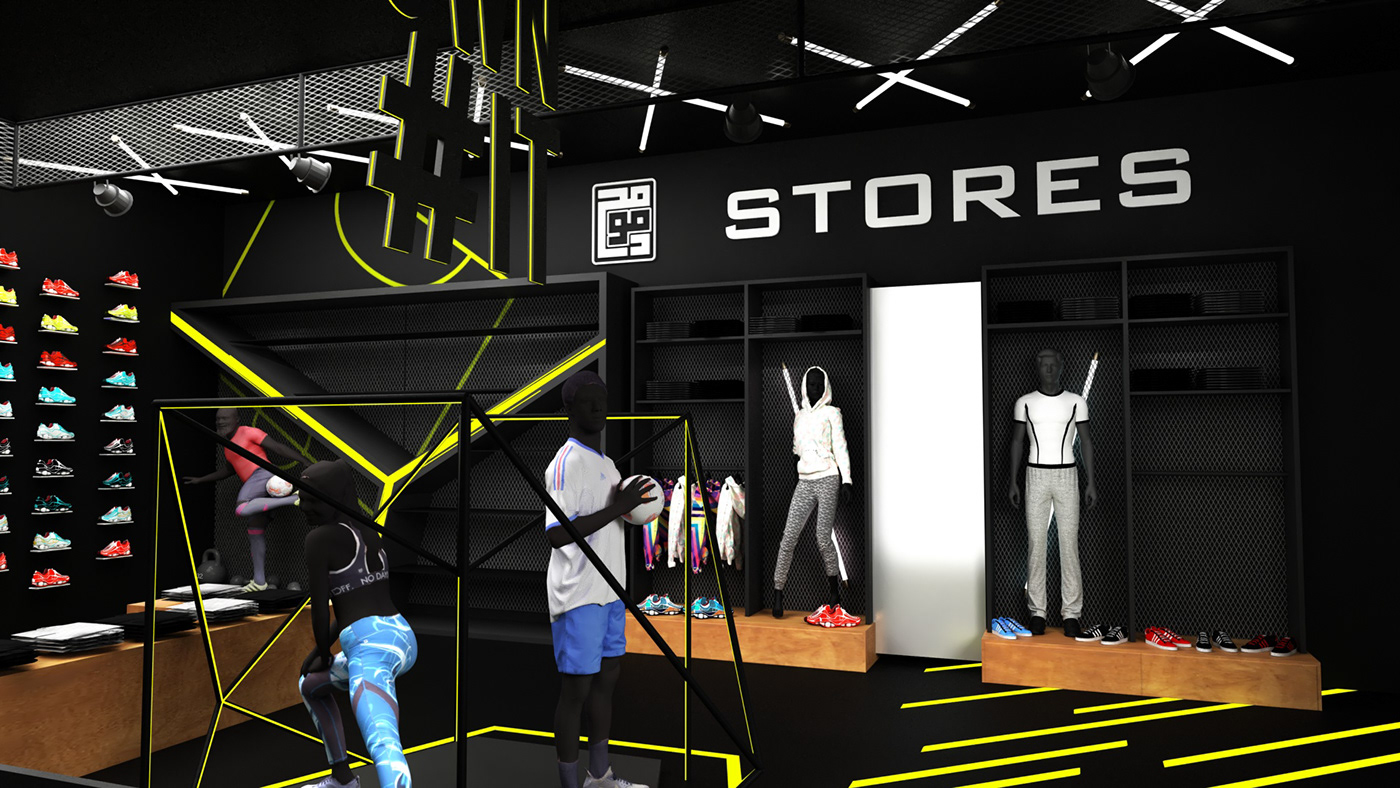 sports retail virtual online store concept design :: Behance