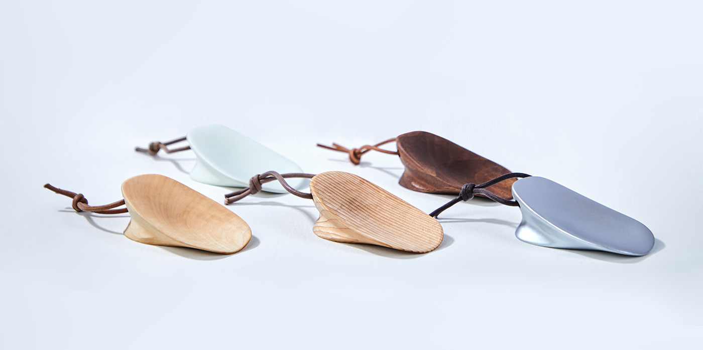 brand identity craft industrial design product product design shoehorn artwork metal plastic wood