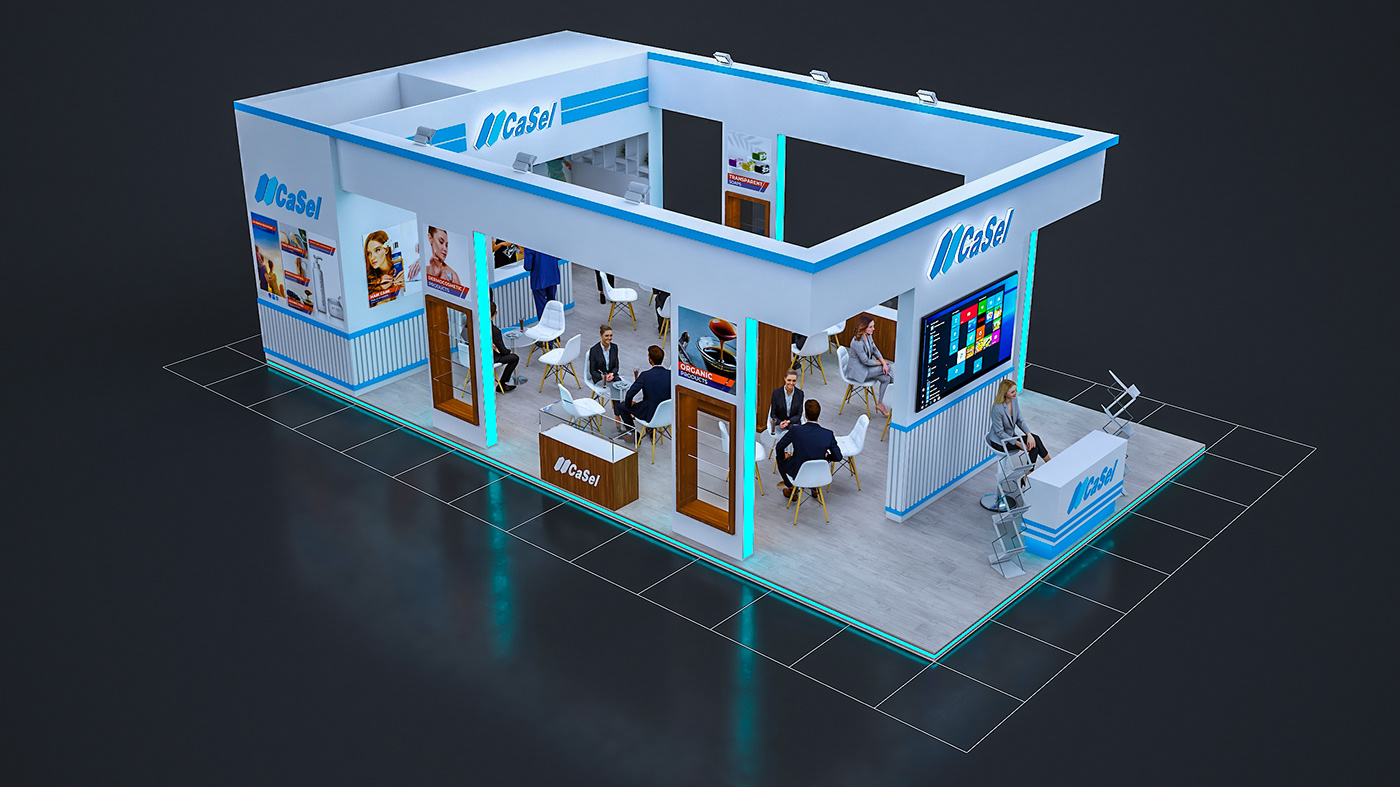 3D booth design Event Exhibition  expo Fair fuar Stand