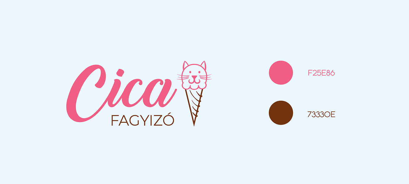 Advertising  Brand Design brand identity Cat icecream icecreamshop Layout Layout Design Packaging typography  
