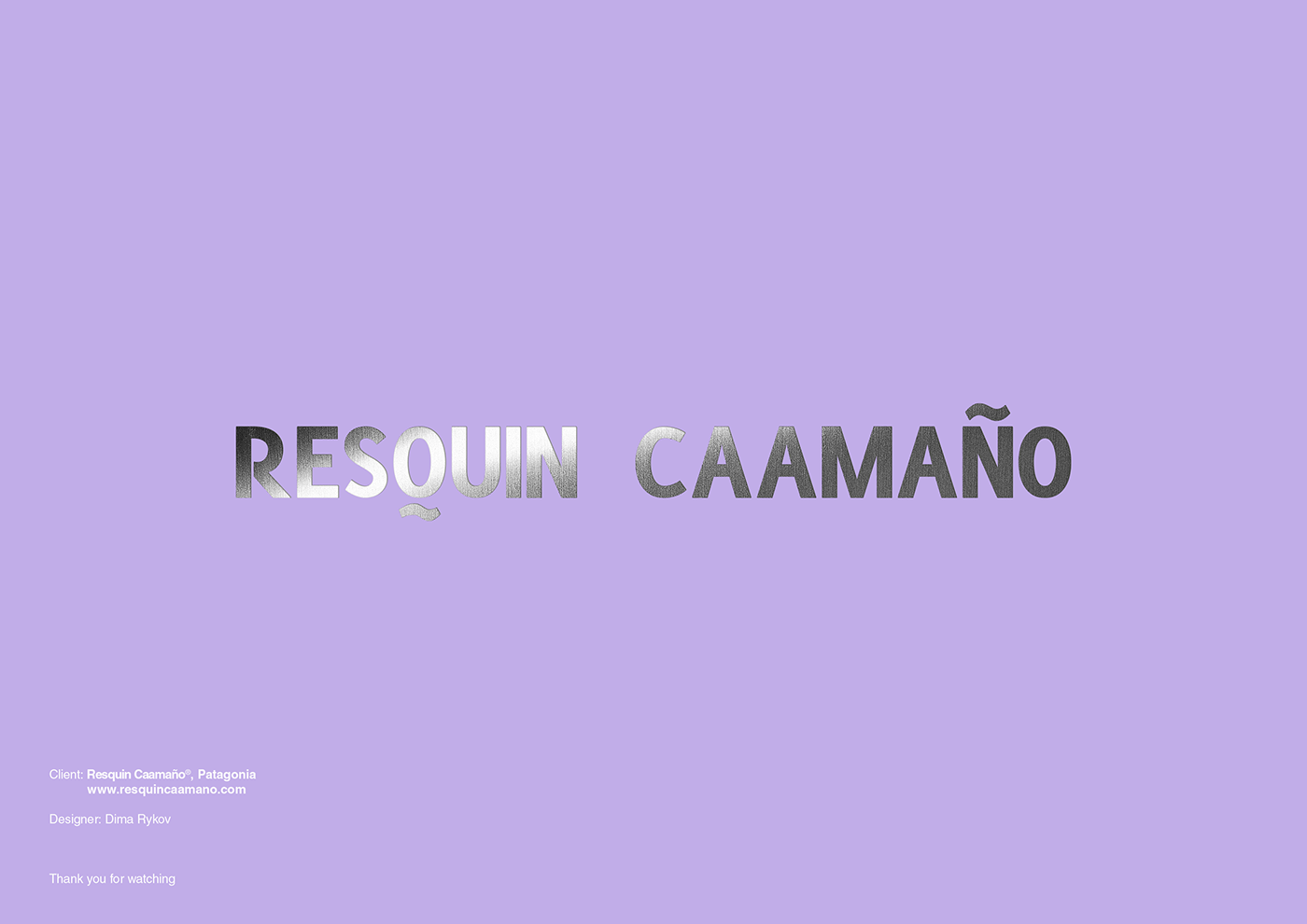 logo branding  concept Fashion  identity dima rykov brand minimal patagonia resquin caamaño