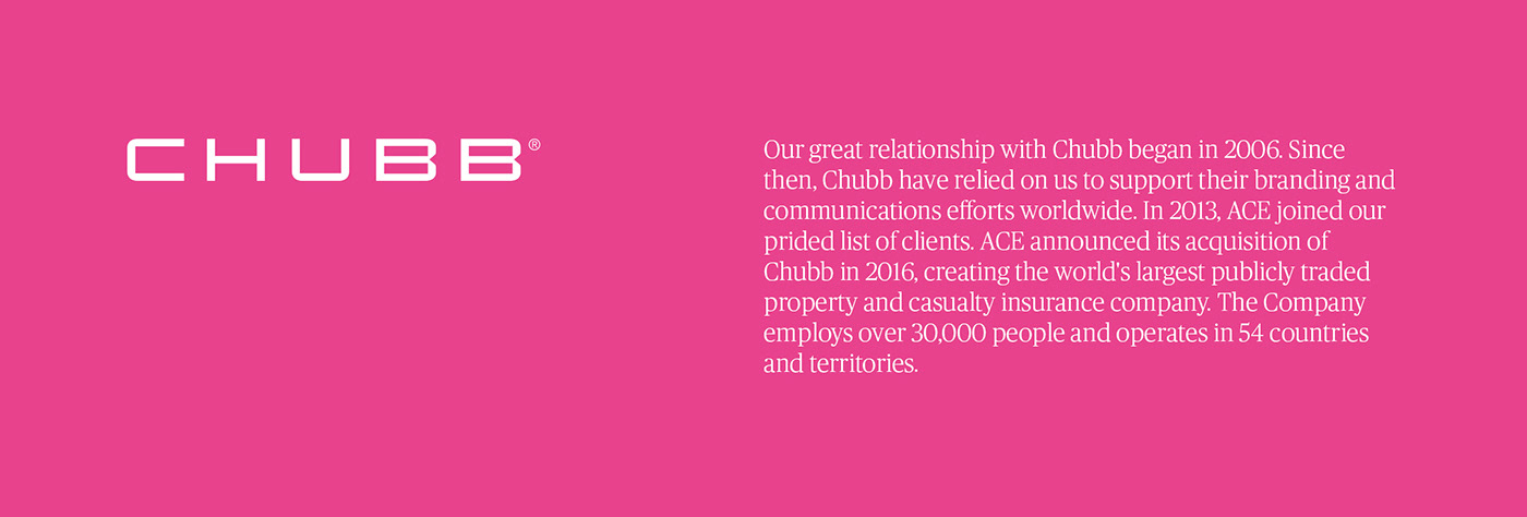 chubb Chubb Insurance design for insurance insurance design London cardiff insurance insurance industry