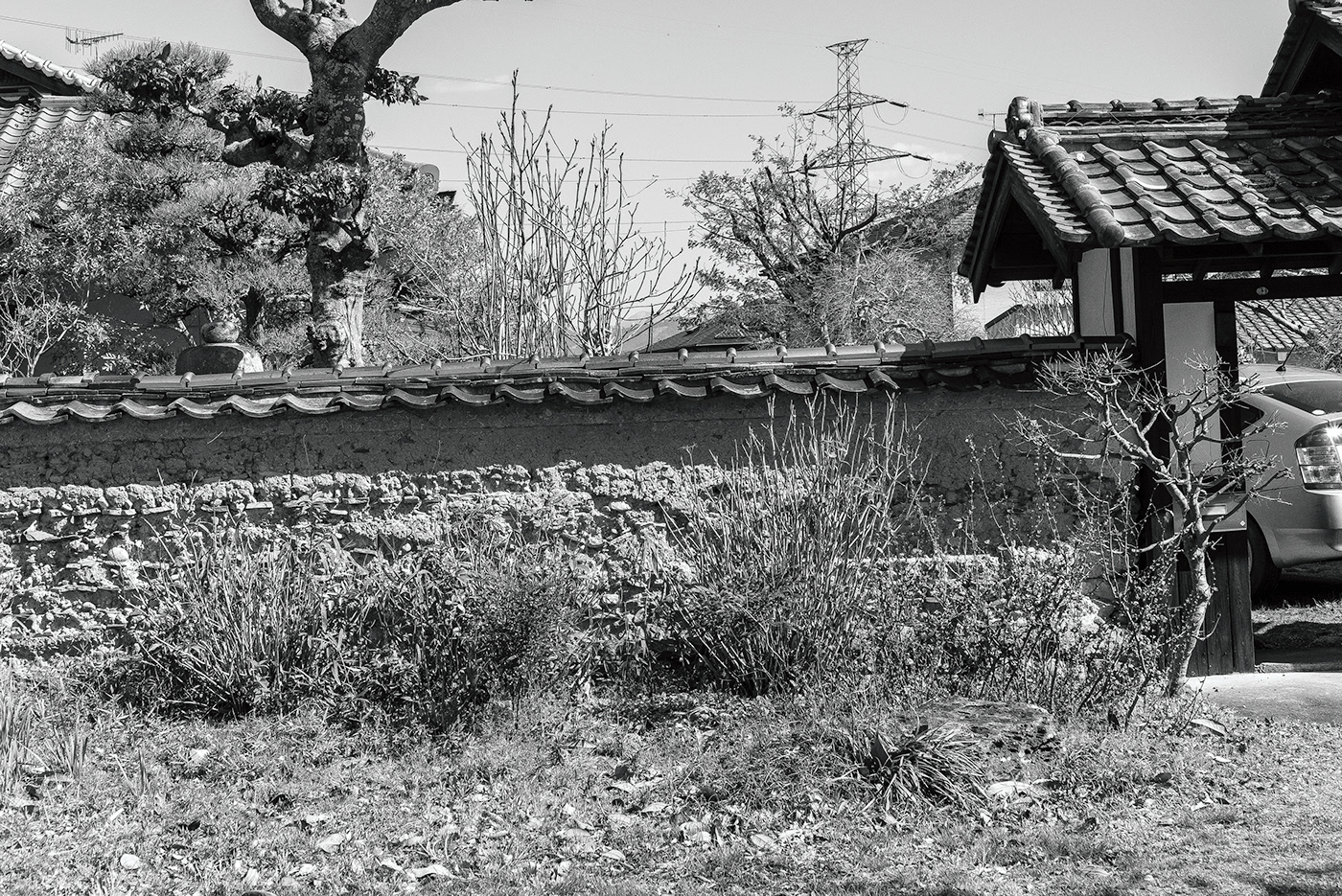 black and white monochrome countryside japan Wakayama Prefecture