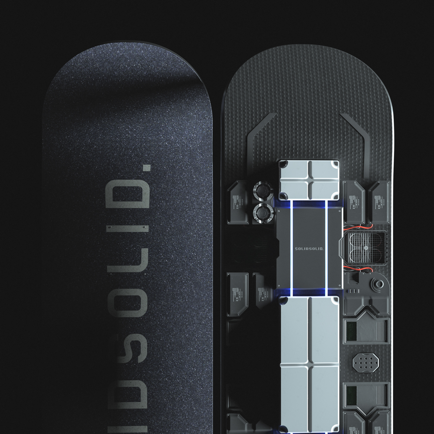 hoverboard skate tech Render Sci Fi futuristic Vehicle