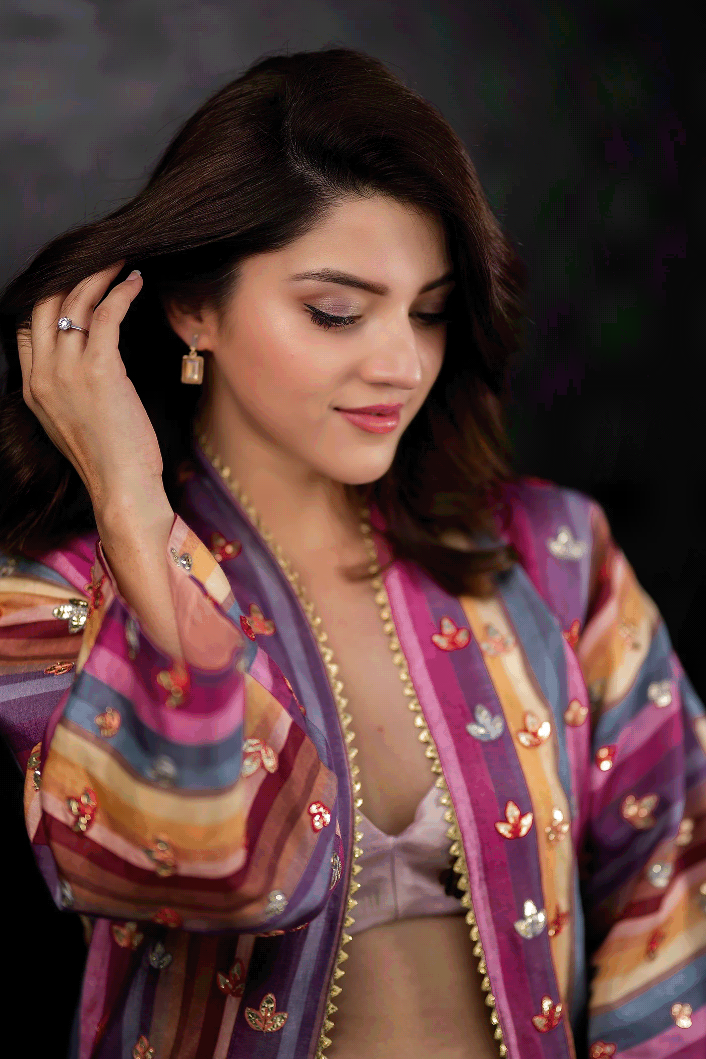 retouch portrait actress indian woman photoshoot Photography  Fashion  model Mehreen Pirzada