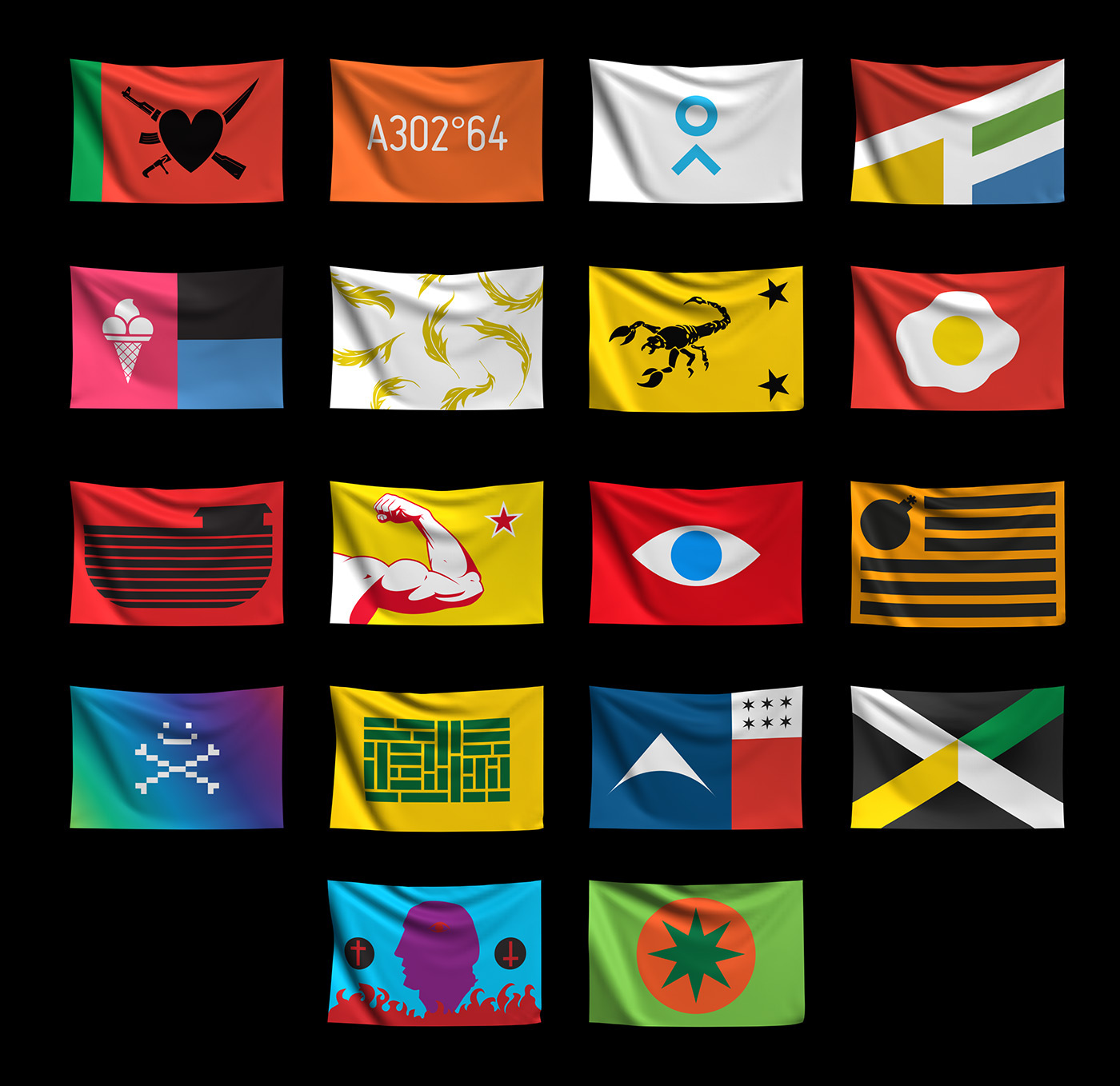 flags gif wave countries Scenarios history fiction