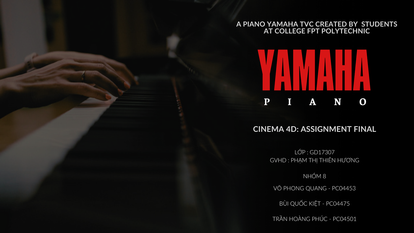 Piano 3D Render yamaha blender 3ds max c4d đàn piano music piano yamaha