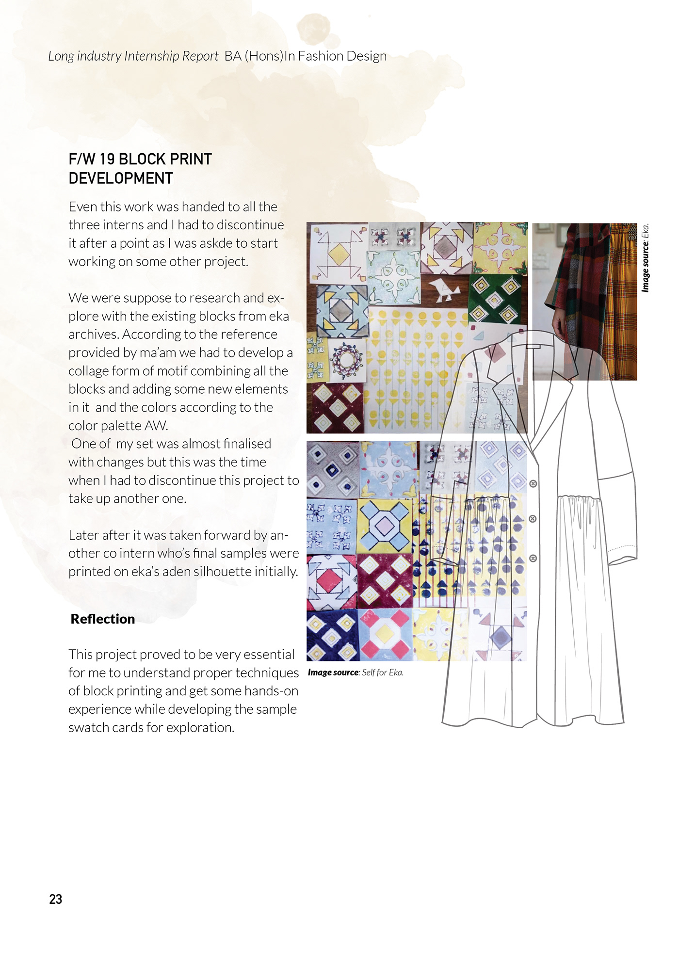 fashion design FASHION INTERNSHIP design internship report internship report
