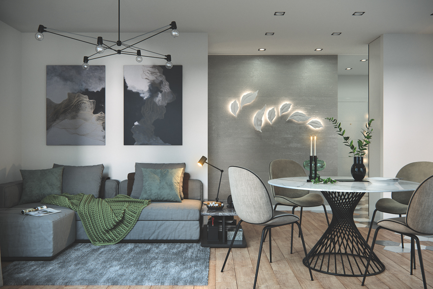 visualization living room design Interior bedroom дизайн интерьер визуализация спальня Render