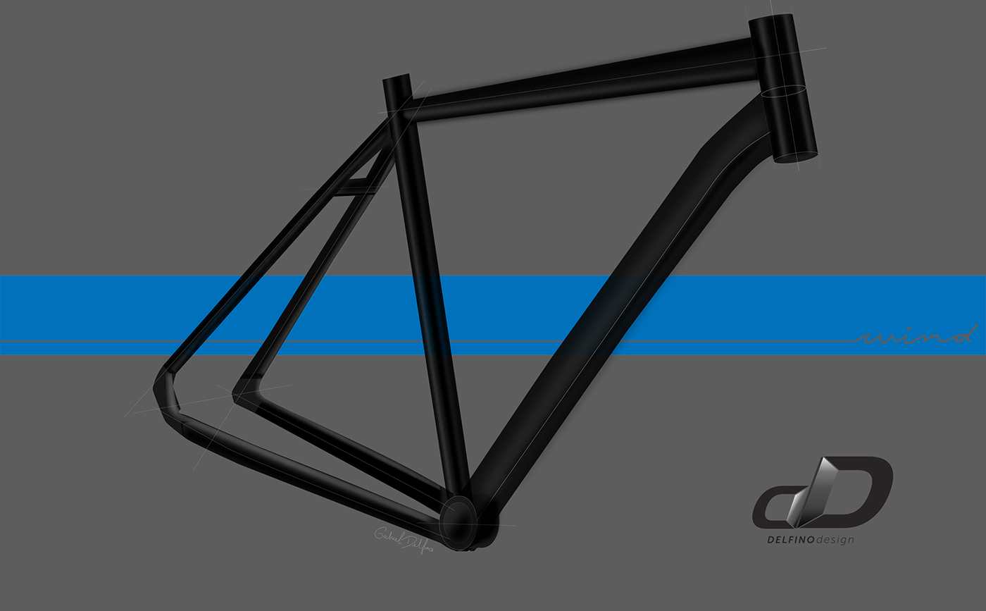 Gabriel Delfino Delfino Delfino Design carbon frame frame bicyle sketching sketch bicicleta Bike