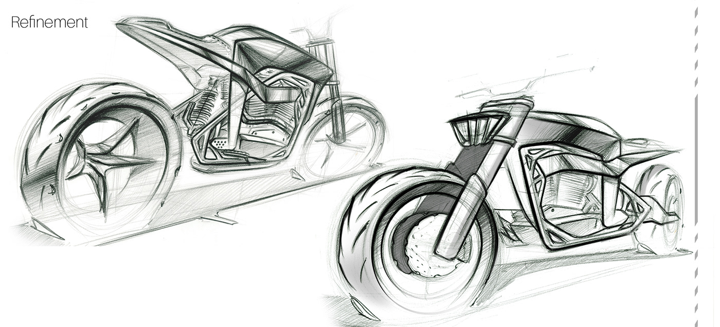 Harley Davidson automotive   design Transportation Design motorcycles motorcycle industrial design  rendering motorcycle design