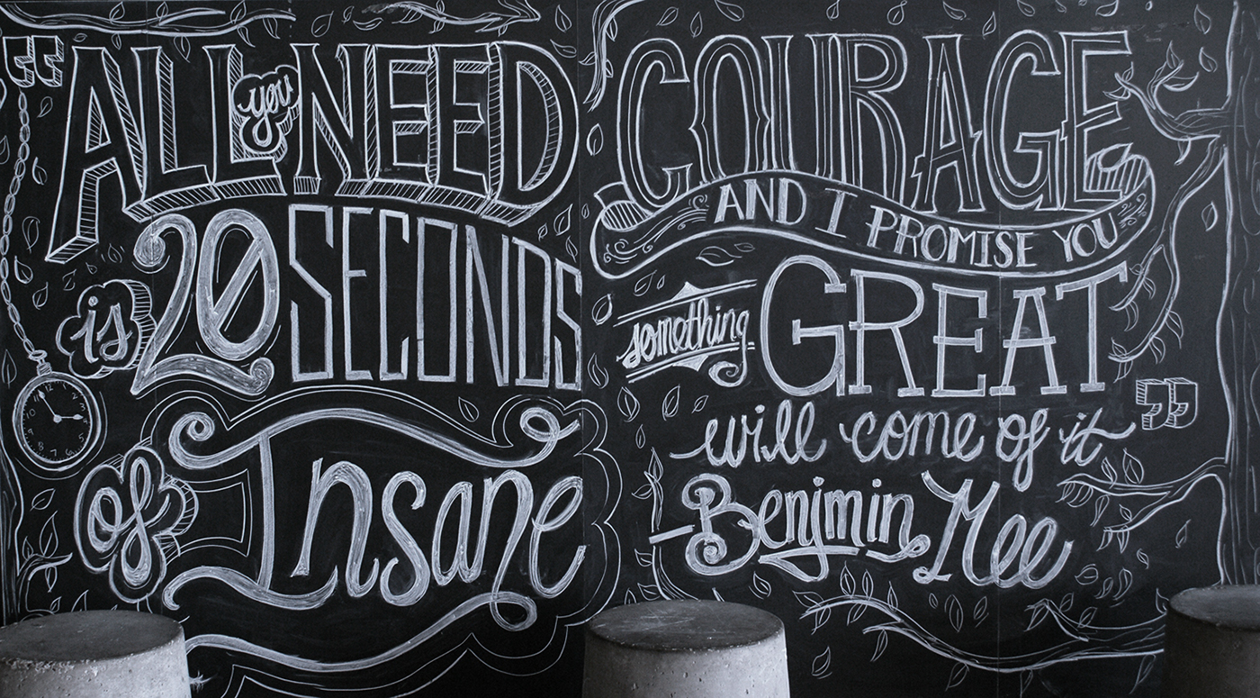 lettering chalk-lettering chalk chalkart Chalkboard motivation inspiration hand-lettering madethis girl MakeItNYC