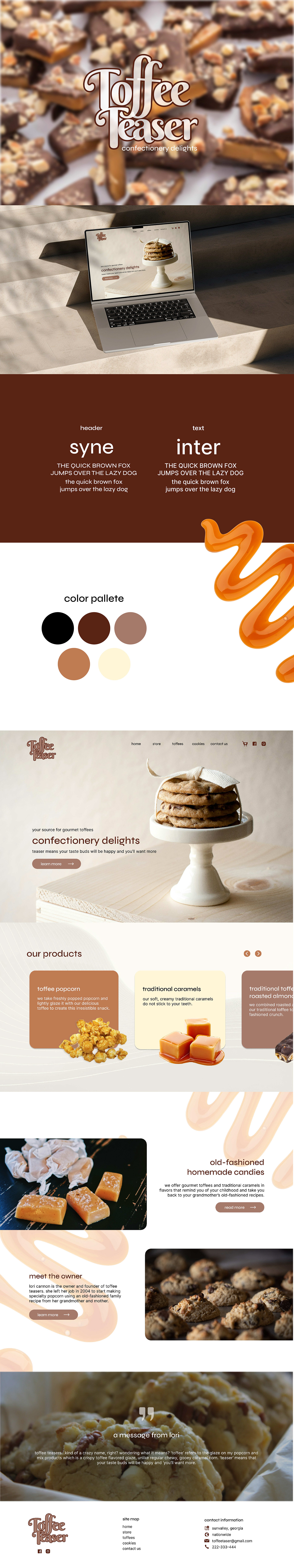 bakery figma design Web Design  ui design