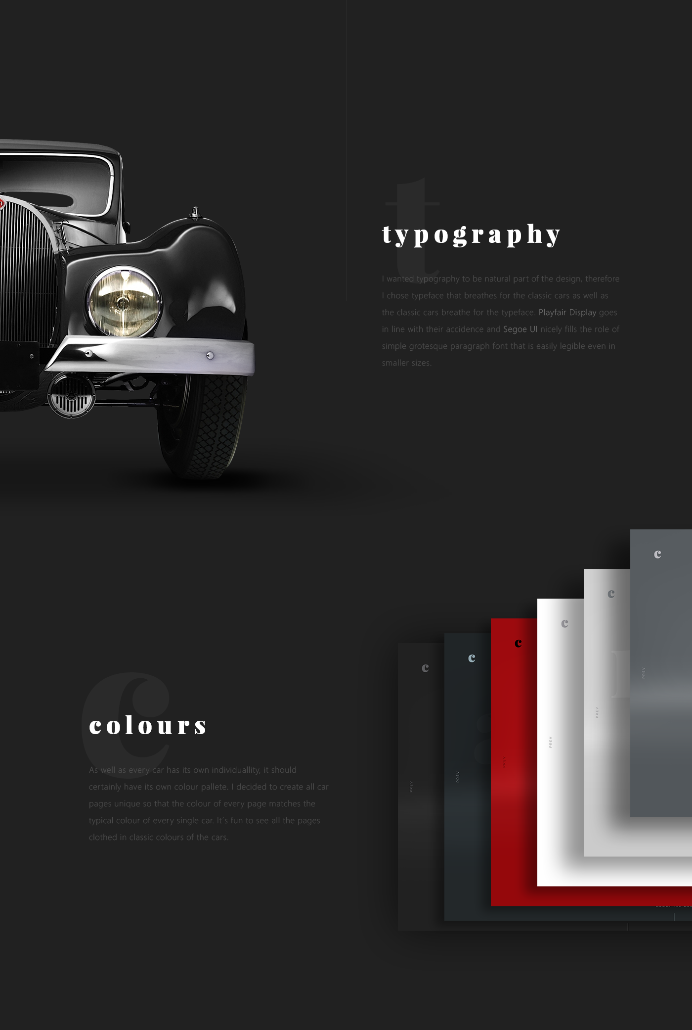 Classic Cars dark typography   bugatti