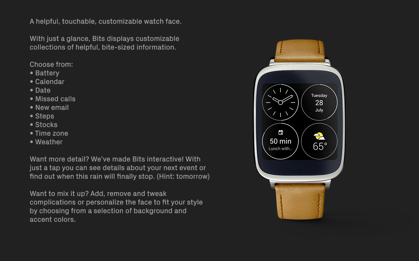 wear Android Wear watch faces wearables watch UI smart watch