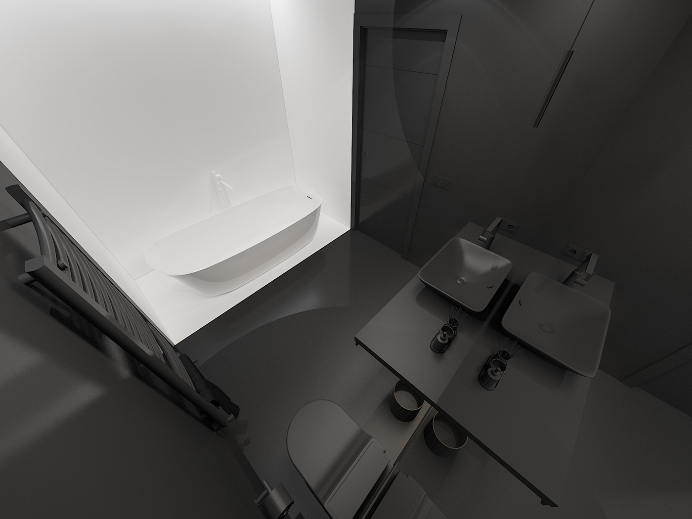 blackandwhite blackandwhiteinteriordesign interiordesign bathroom bathroomdesign ModernBathroom