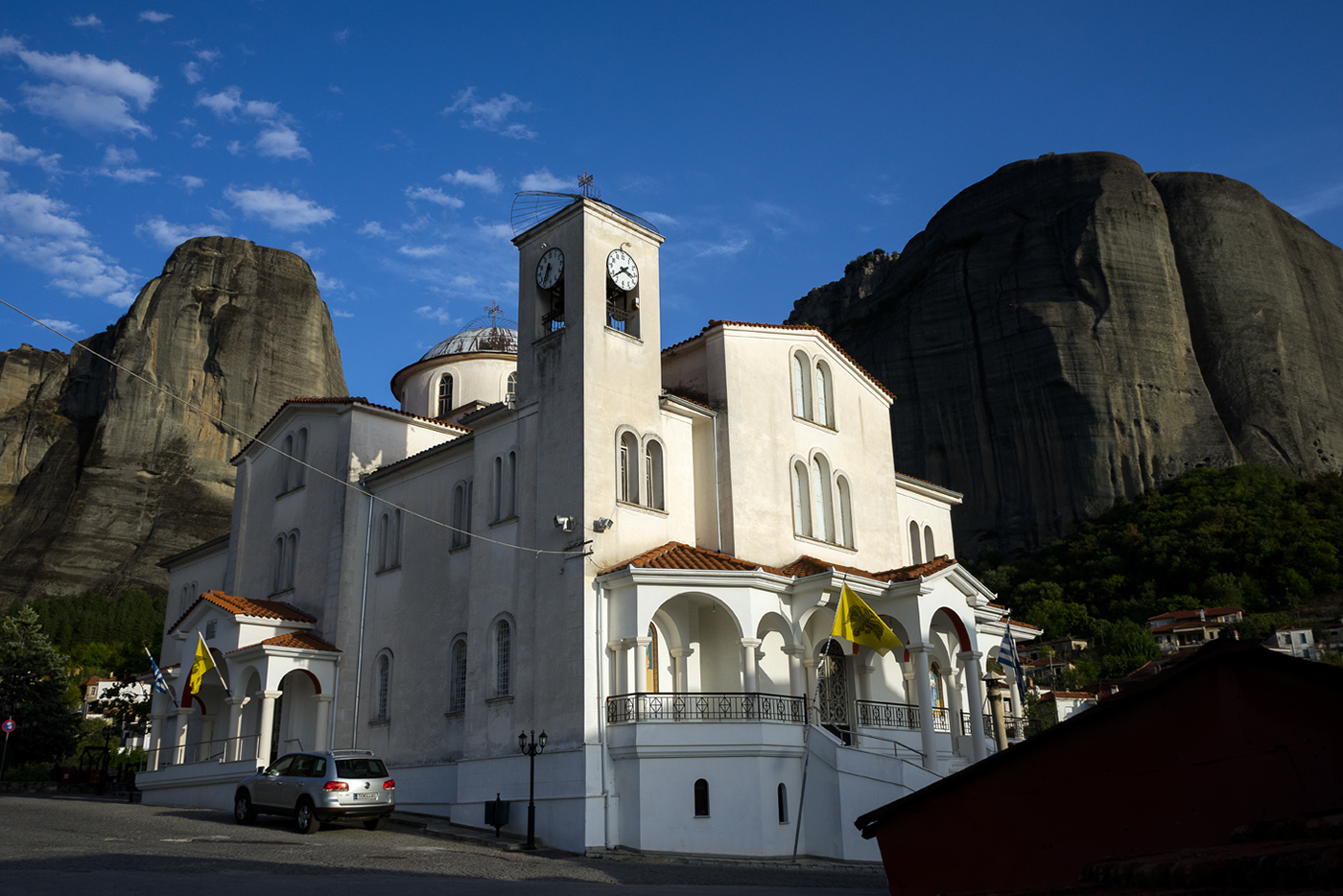 kastraki Greece Meteora mountain church old house old people religion