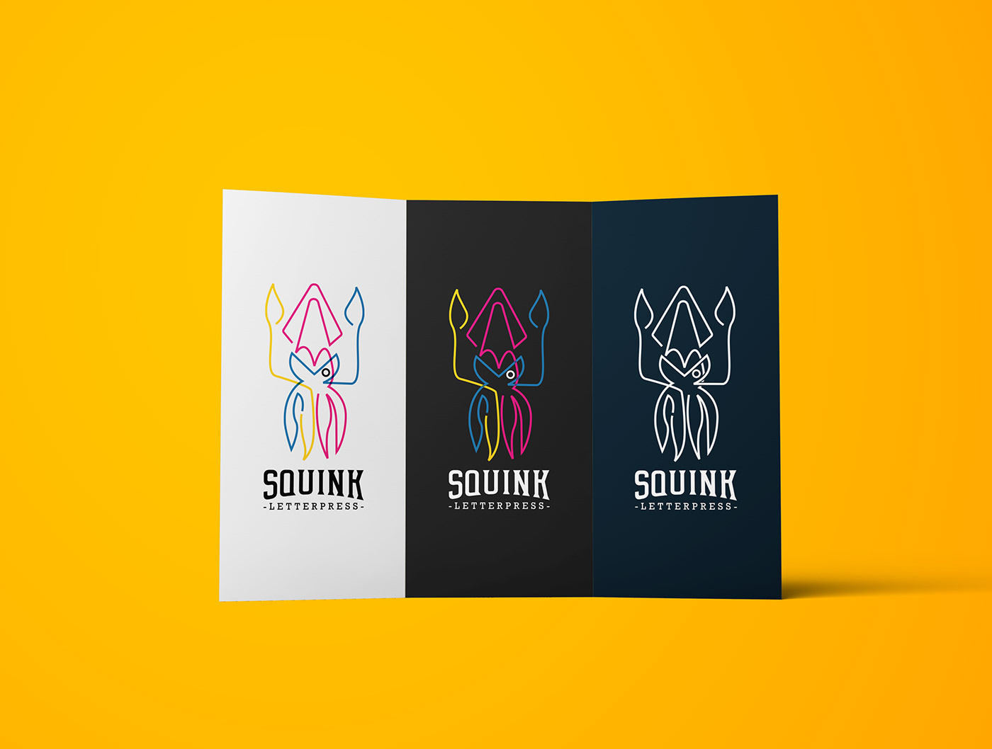 branding  graphic design  logo Logotype Squid ink squink letterpress Brand Design identity