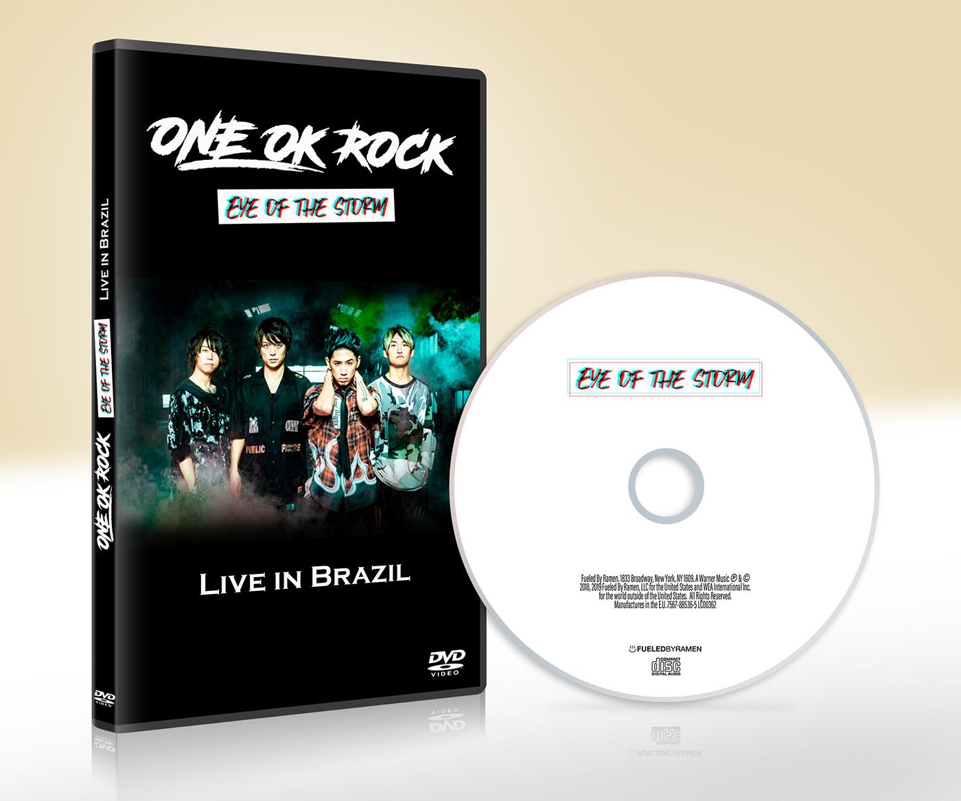 Mockup One Ok Rock cd DVD