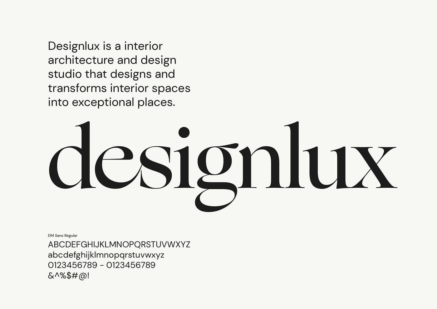 brand identity interior design  Logo Design