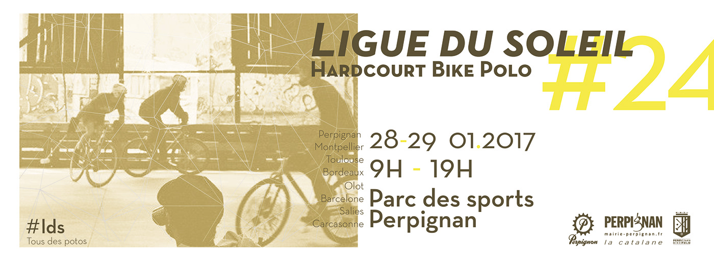 affiche bike polo bikepolo Competition evenement Event harcourt bike polo hardcourt perpignan tournoi