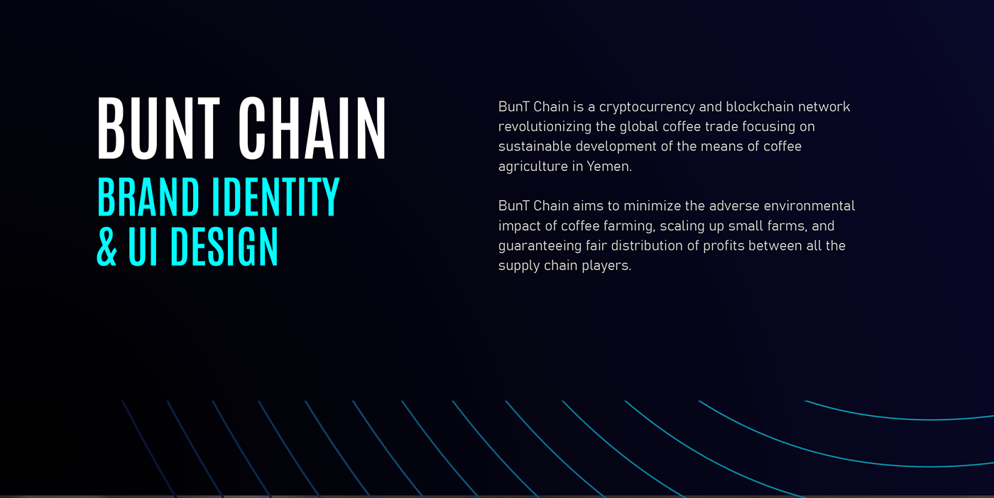 blockchain blue brand identity branding  Coffee corporate crypto Logo Design UI Web Design 