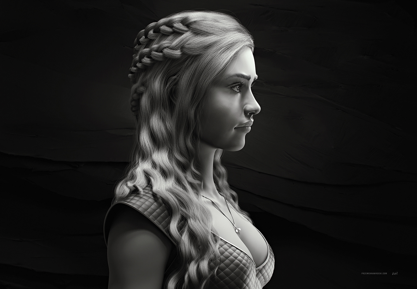 Game of Thrones got khaleesi emilia clarke fanart hair ornatrix woman girl blonde