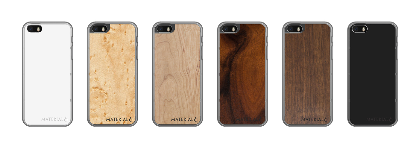 iphone case wood rosewood cherry maple polycarbonate handmade