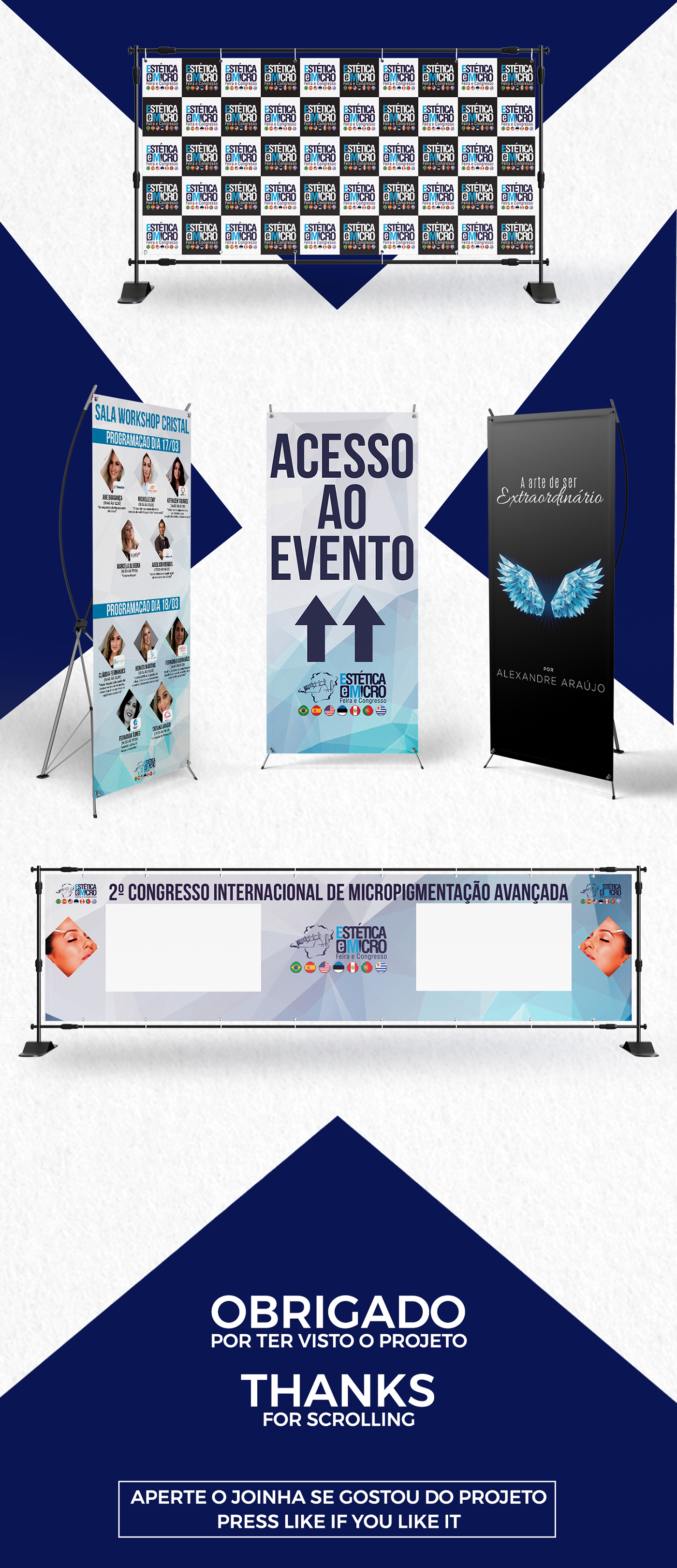 social media branding  Brasil Event Design Graphic identity creative adobe design