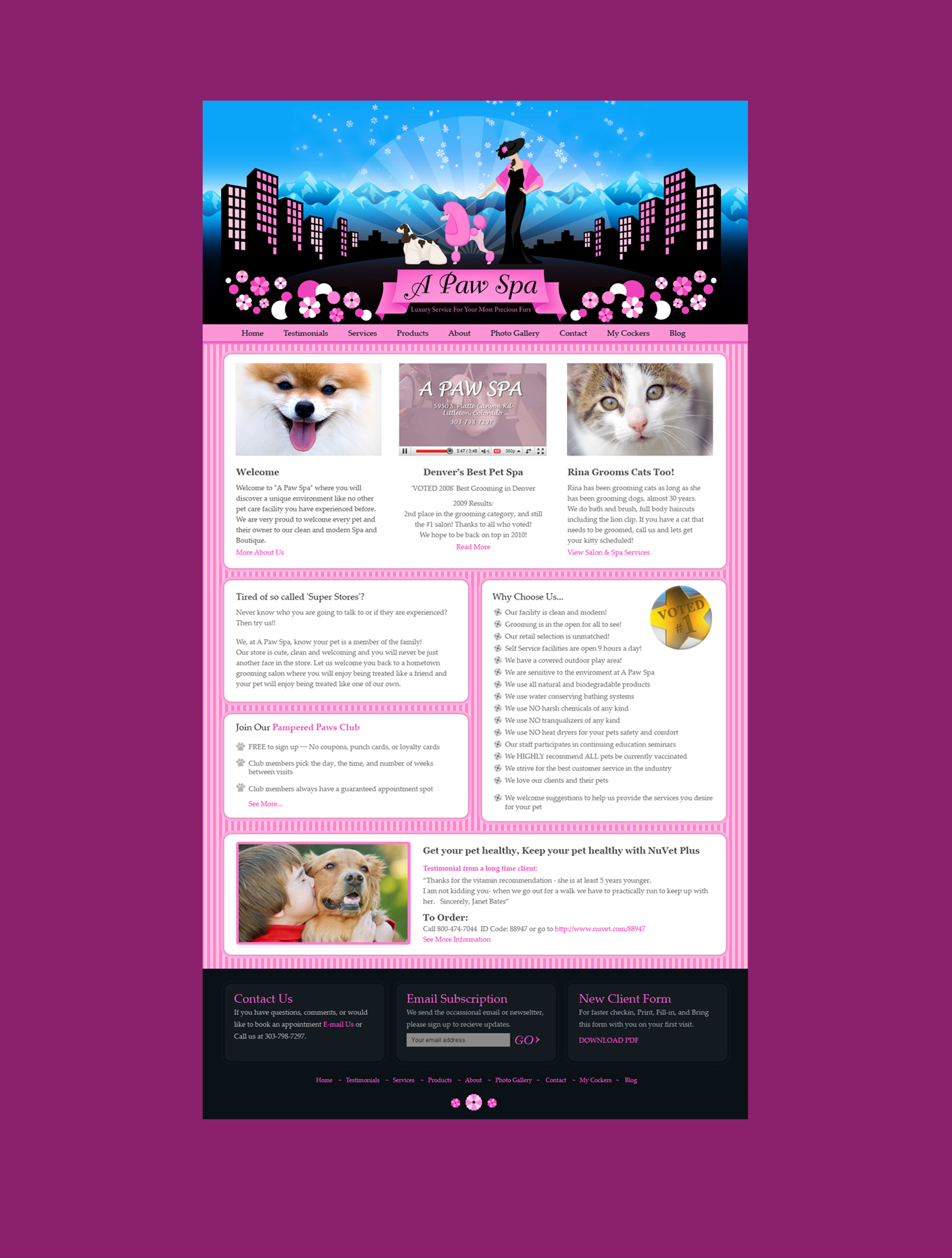 pet website pet industry small business web