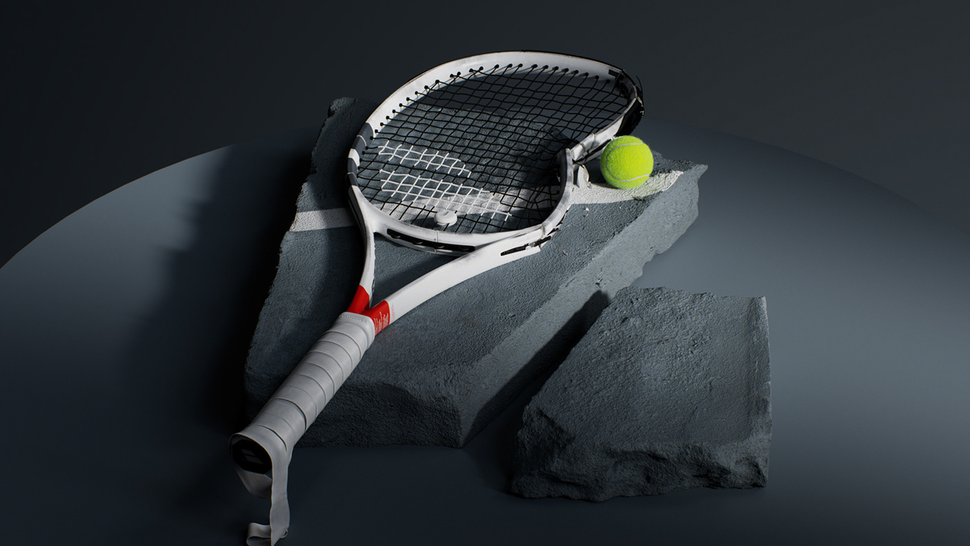 3D art direction  sport tennis