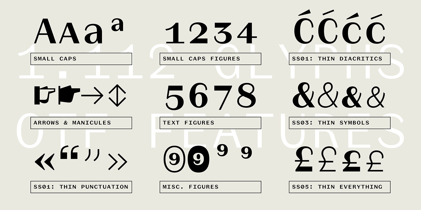 black and white font High Contrast Mono monospace sans serif type Typeface typographic typography  