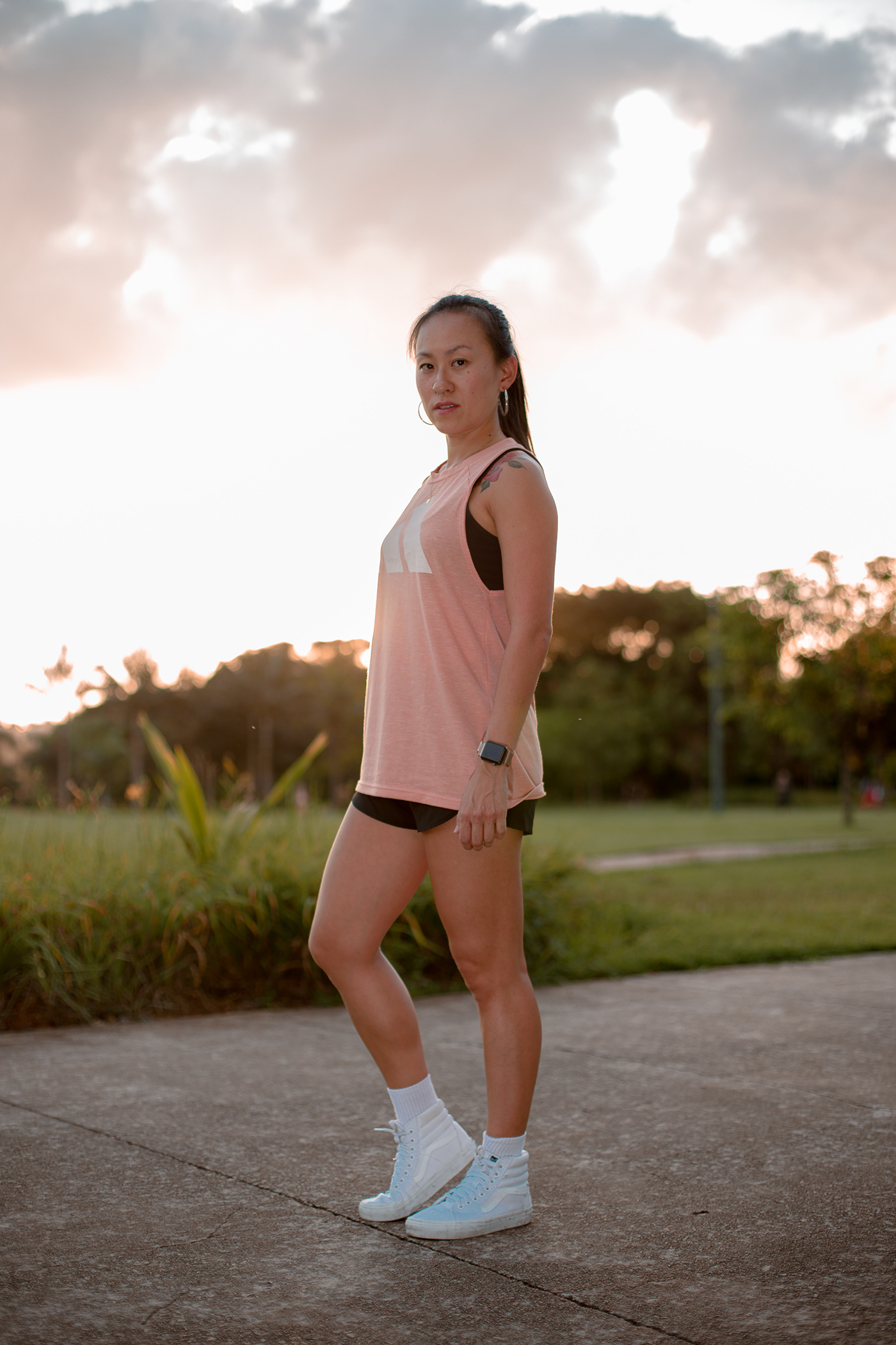 person beauty portrait model sport running fitness movimento SKY sunset