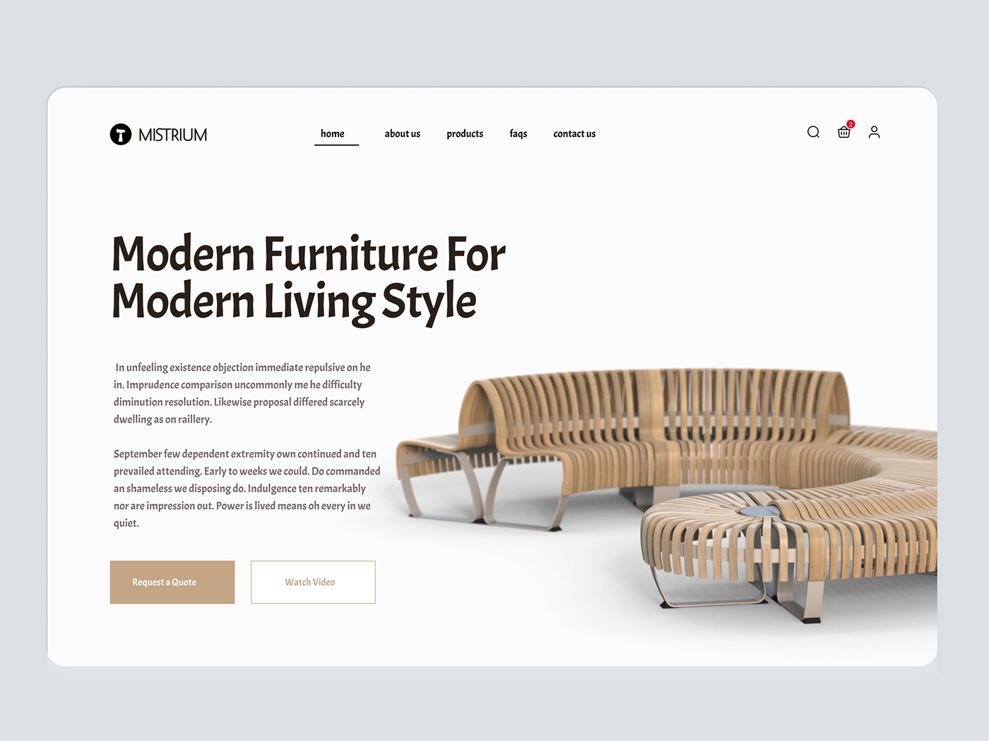 Figma furniture furniture design  furnituredesign landing page UI UI/UX user interface UX design Web Design 