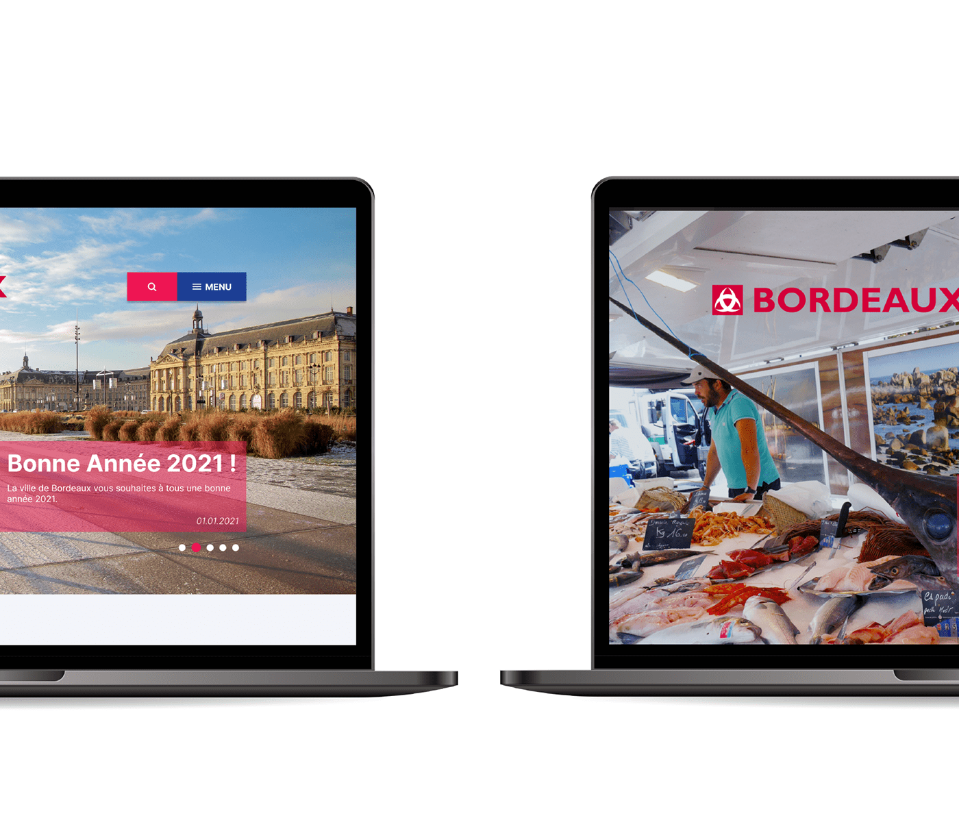 Bordeaux Mairie Project redesign UI ux Website