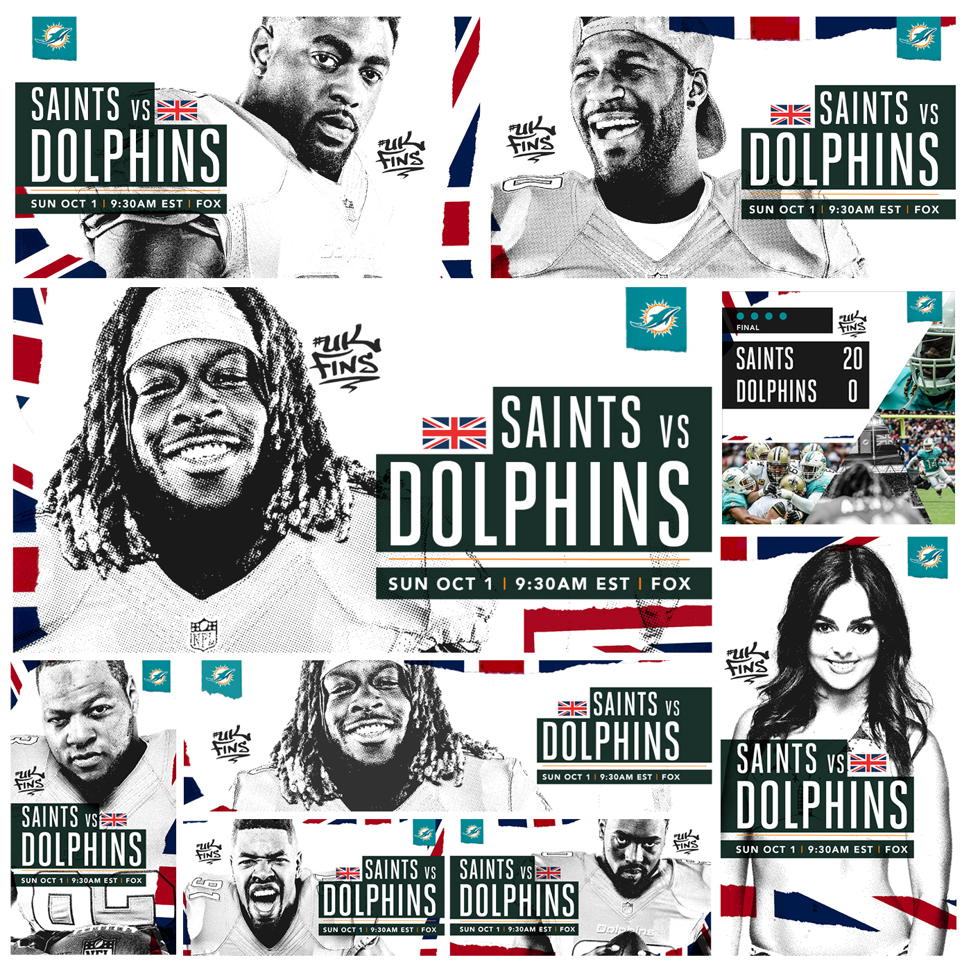 nfl football sports Dolphins miami social marketing  
