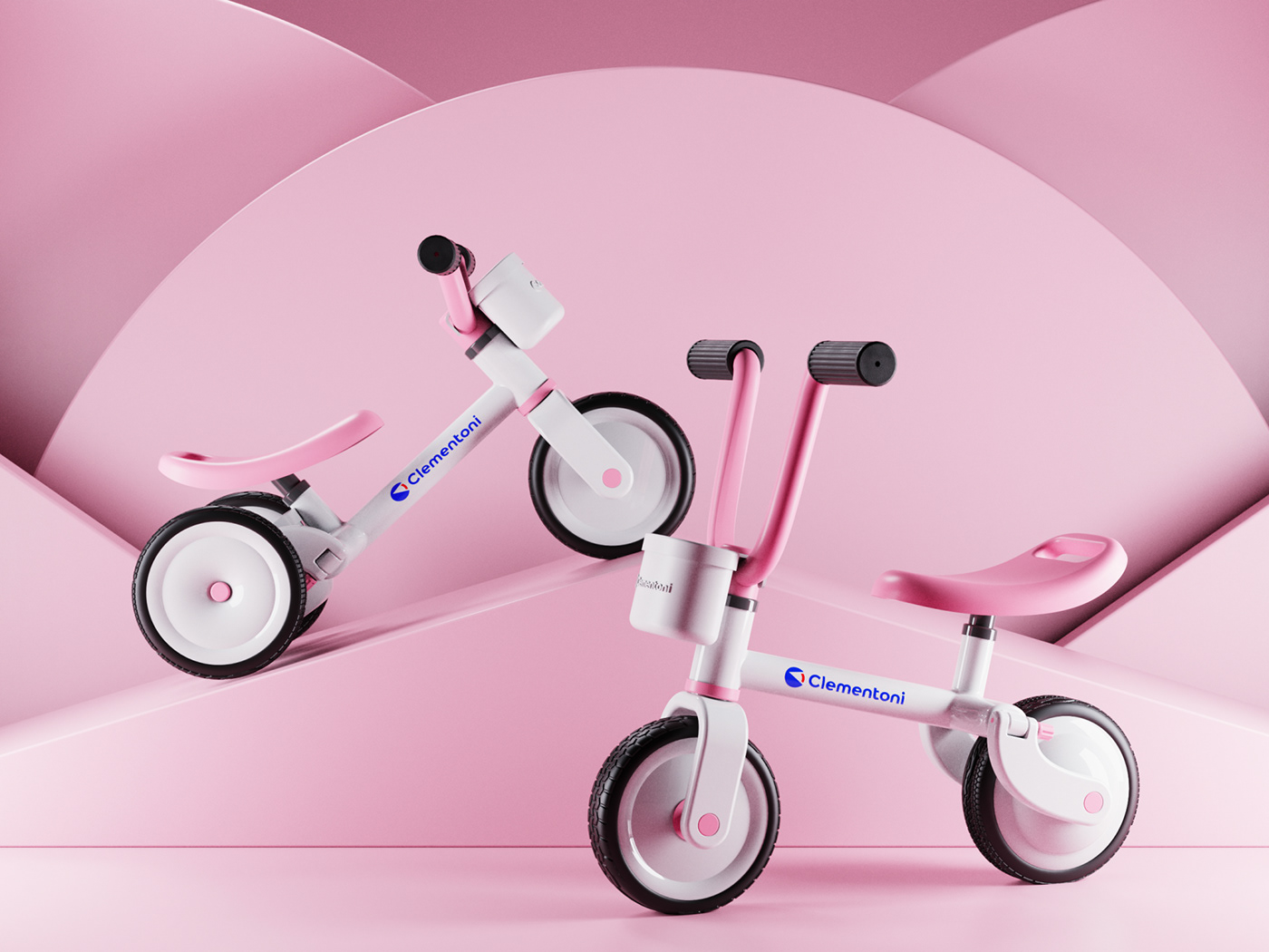 balance bike Bike children kids clementoni multifunctional industrial design  DMX keyshot toy