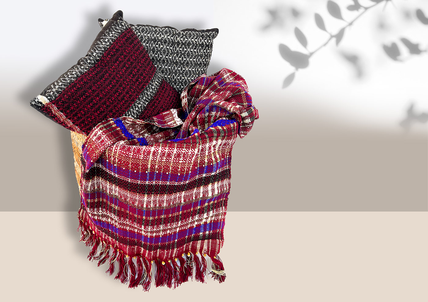design experimental fabric Fashion  handloom Handweaving Iqra University tapestry textile design  weaving