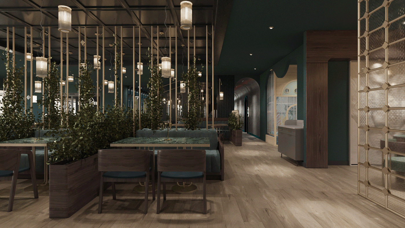 archviz bar cafe interior design  restaurant visualization
