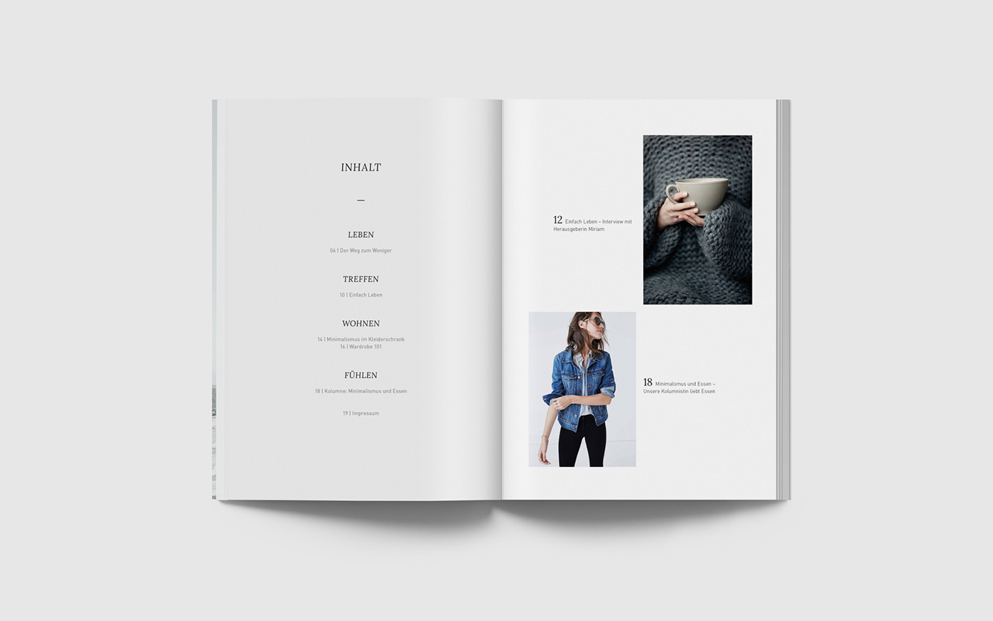 editorial design  Magazine design Layout print Minimalism
