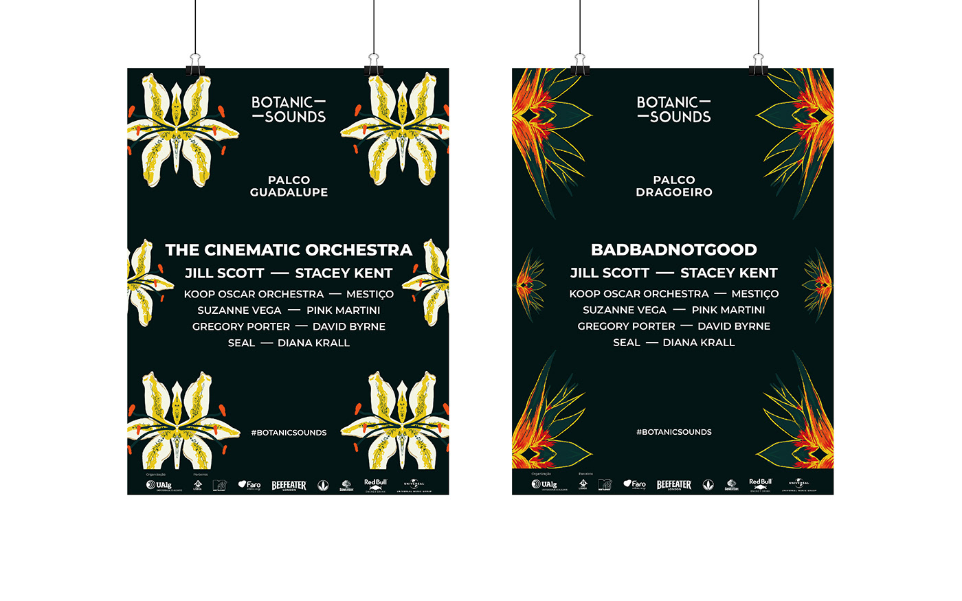 botanic graphic design  ILLUSTRATION  Flowers uiux festival jazz Web poster logo