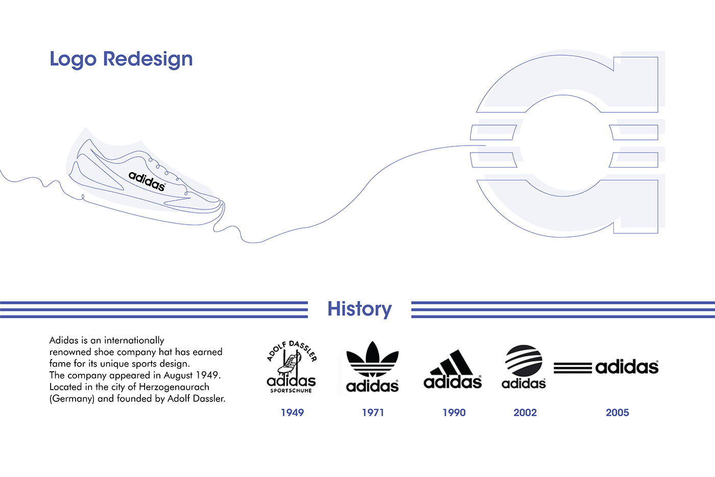 adidas brand Case Study germany identity Nike puma redesign shoes sports