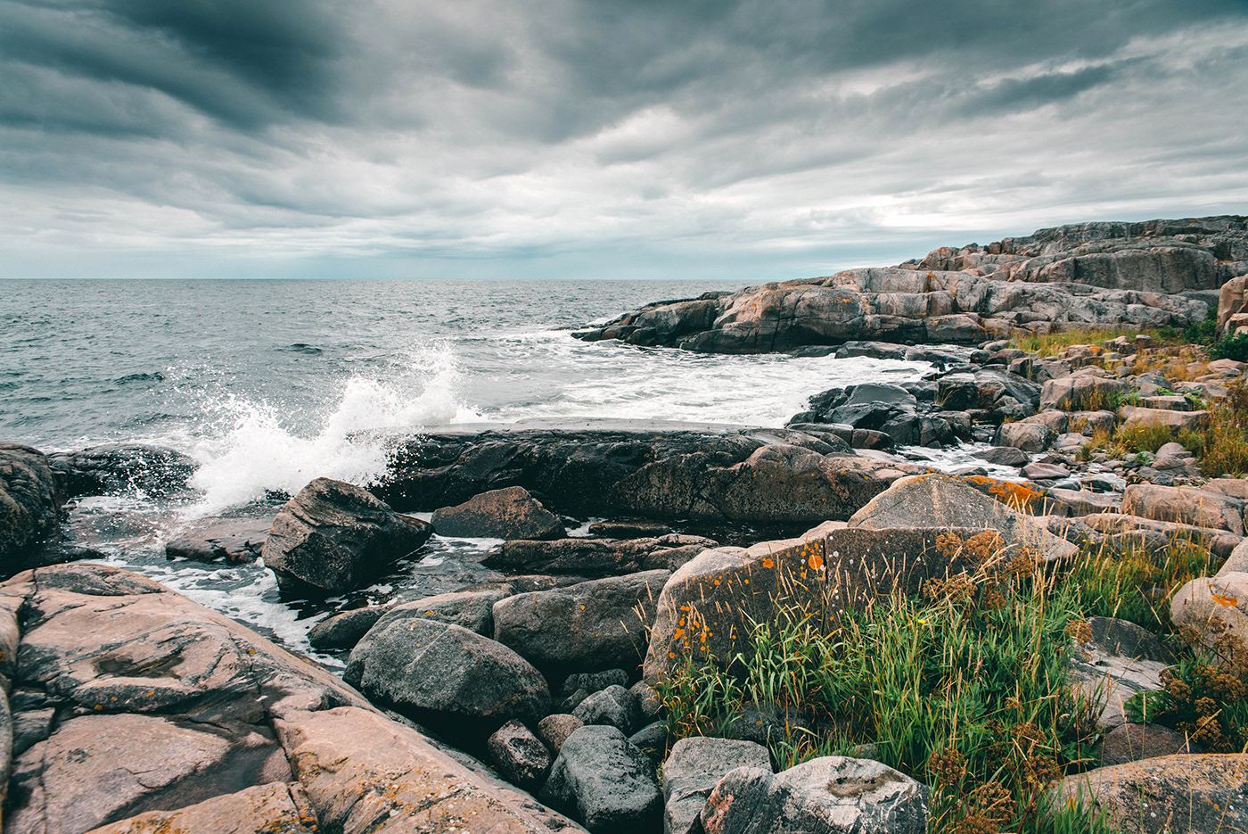 Aland baltic sea finland Island Kokar Landscape Nature rocks sea water