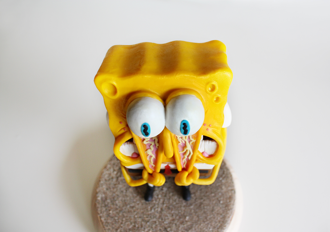 clay spongebob Sponge Plasticine burguer art toy nickelodeon RobertryanCory