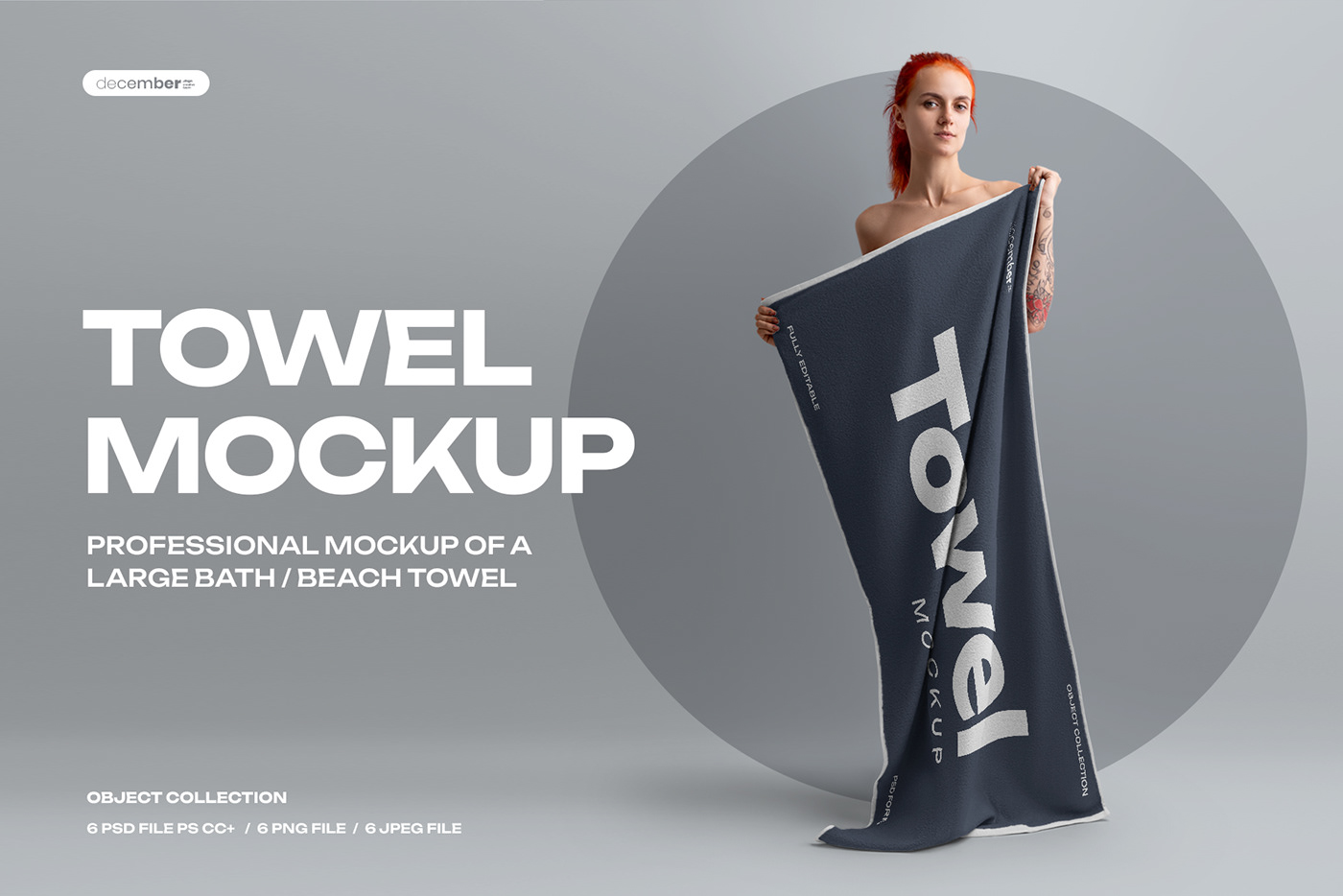 towel TOWEL MOCKUP Mockup free mockup  free psd girl template branding  December