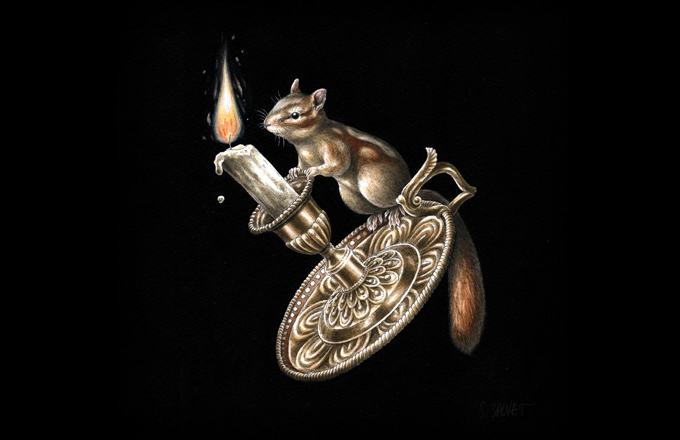 bunny chameleon cleardark dark fire goldsmith light mouse naturalism Zippo