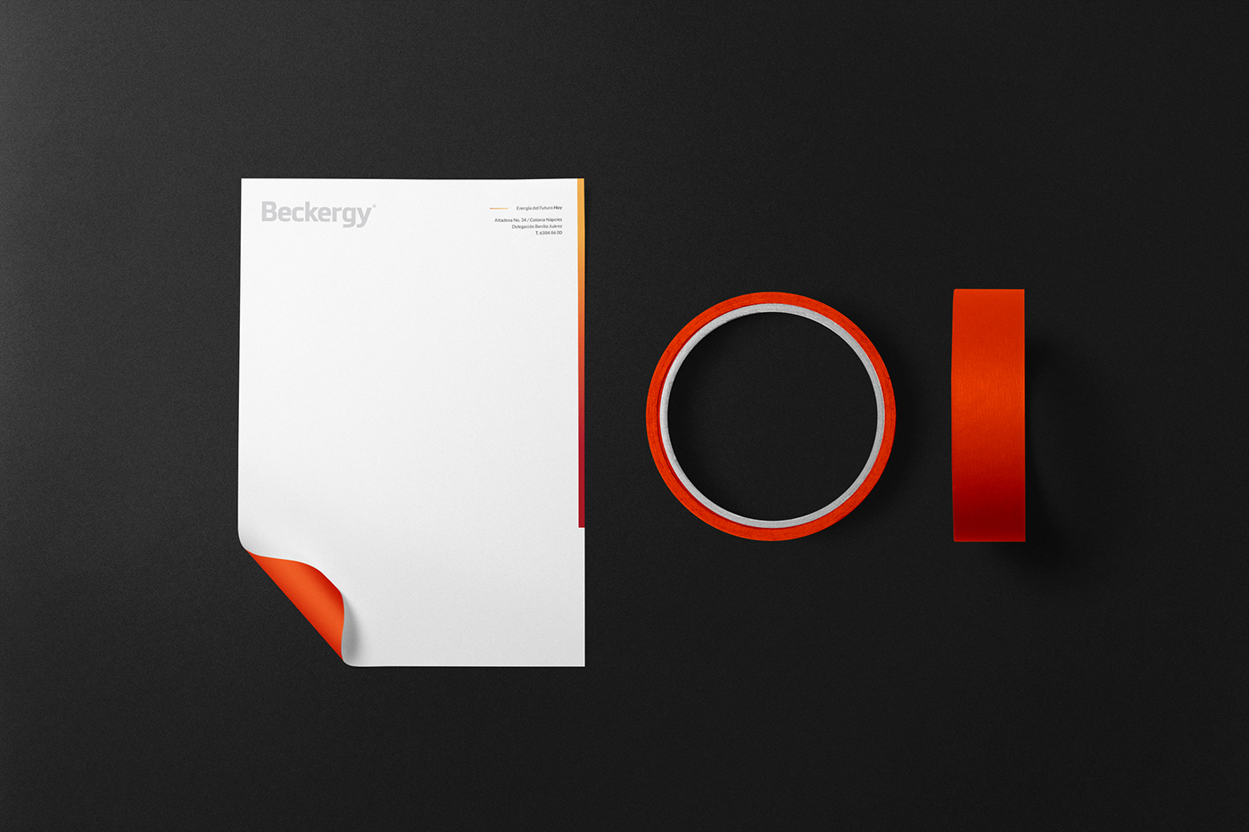 Beckergy energy Technology branding  Logotype 3D symbol mexico Solar Panels wordmark