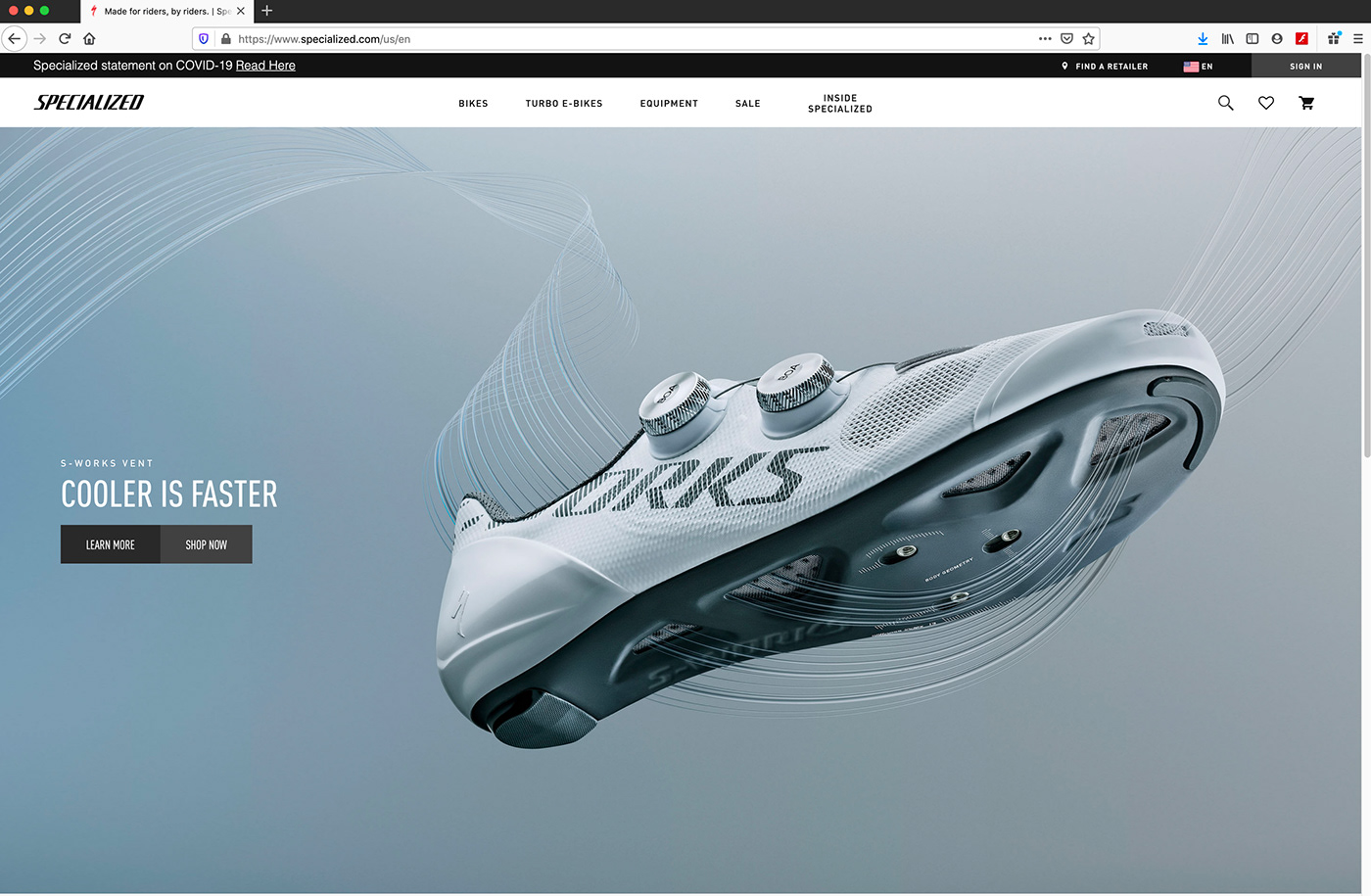 3D biking CGI Product Photography shoe sports Bike footwear studio vent